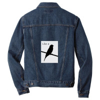 Like A Bird On A Wire .png Men Denim Jacket | Artistshot