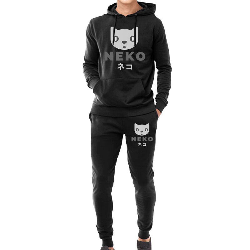 Neko Kitten Cat Anime Katakana Modern Japanese Designer Hoodie & Jogger set by cm-arts | Artistshot