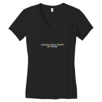 Uncolored State Of Mind Women's V-neck T-shirt | Artistshot