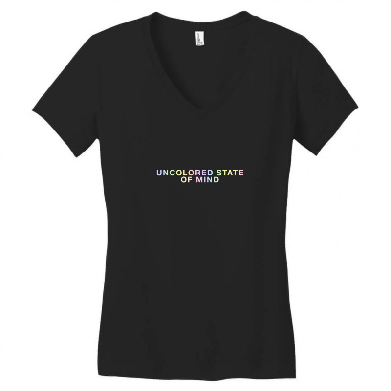 Uncolored State Of Mind Women's V-Neck T-Shirt by SteveMartindale | Artistshot