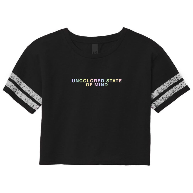 Uncolored State Of Mind Scorecard Crop Tee by SteveMartindale | Artistshot