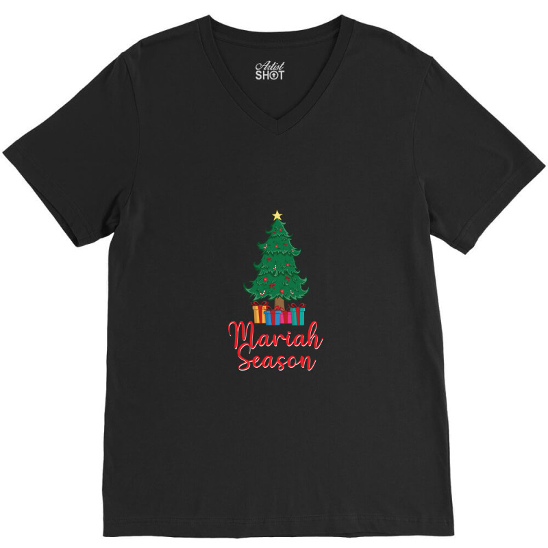 Mariah Carey Season Christmas .png V-Neck Tee by DonnaLee | Artistshot