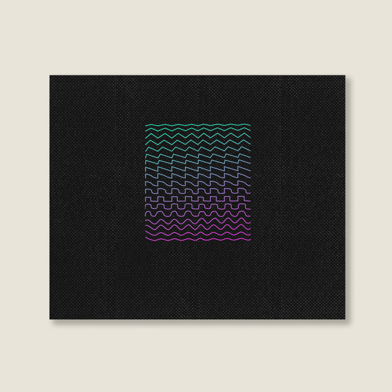 Synthesizer Waveforms Landscape Canvas Print | Artistshot