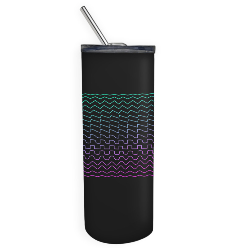 Synthesizer Waveforms Skinny Tumbler | Artistshot