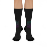 Synthesizer Waveforms Crew Socks | Artistshot