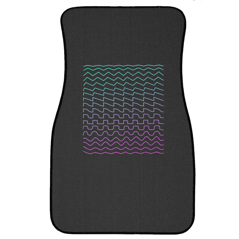 Synthesizer Waveforms Front Car Mat | Artistshot