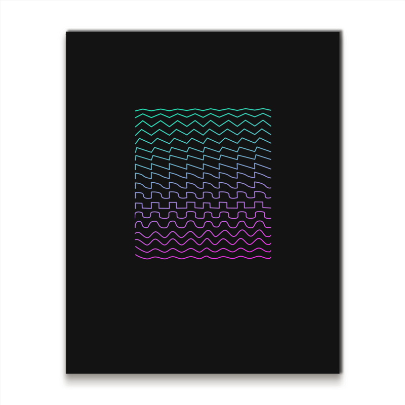 Synthesizer Waveforms Metal Print Vertical | Artistshot