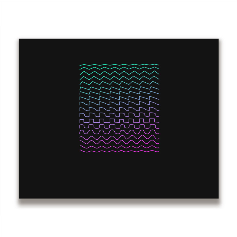 Synthesizer Waveforms Metal Print Horizontal | Artistshot