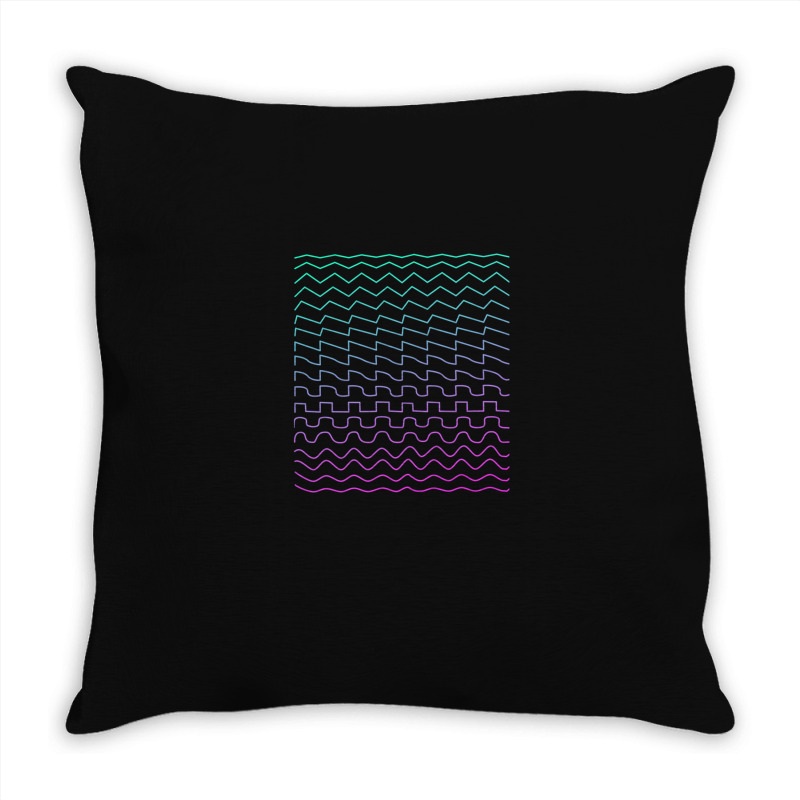 Synthesizer Waveforms Throw Pillow | Artistshot