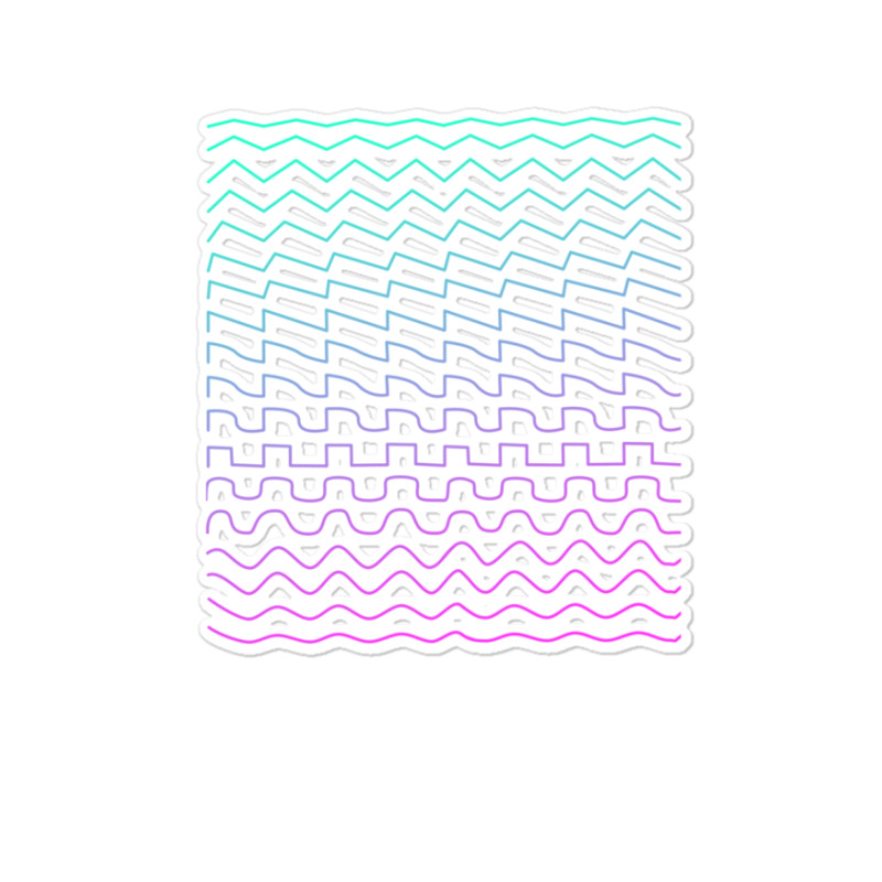 Synthesizer Waveforms Sticker | Artistshot