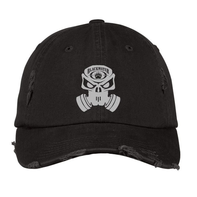 Blackwater Skull Smoke Dk Grey Vintage Cap by AdiwangsaLawana | Artistshot