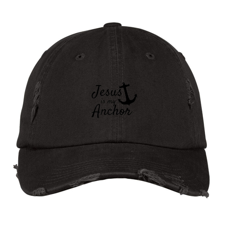 Jesus Is My Anchor Christian Boating Lovers Sailing Vintage Cap | Artistshot