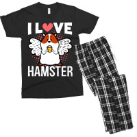 I Love Hamster Men's T-shirt Pajama Set | Artistshot