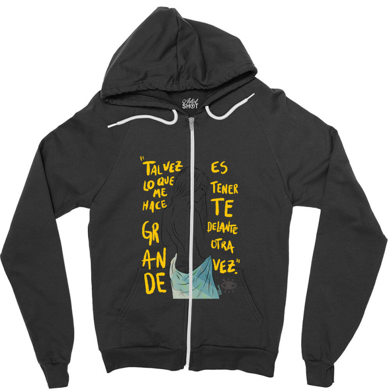 Lo Que Te Hace Grande (vetusta Morla) .png Zipper Hoodie | Artistshot