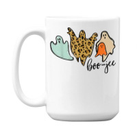 Boo Jee Leopard Funny Halloween Ghost T Shirt 15 Oz Coffee Mug | Artistshot