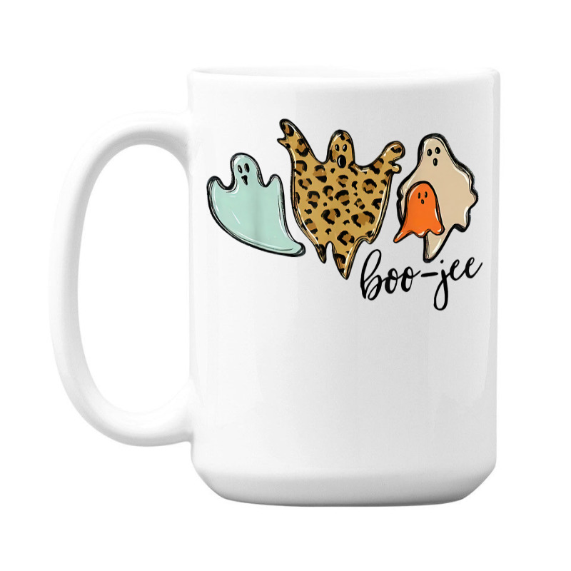 Boo Jee Leopard Funny Halloween Ghost T Shirt 15 Oz Coffee Mug | Artistshot