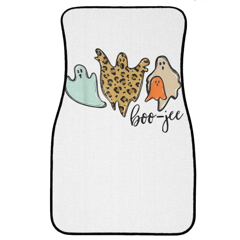 Boo Jee Leopard Funny Halloween Ghost T Shirt Front Car Mat | Artistshot