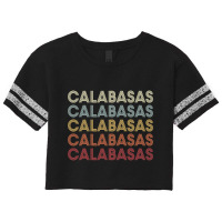 Calabasas California Calabasas Ca Retro Vintage Text Long Sleeve T Shi Scorecard Crop Tee | Artistshot