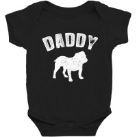 Old English Bulldog Daddy Matching Family Baby Bodysuit | Artistshot