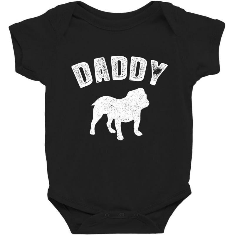 Old English Bulldog Daddy Matching Family Baby Bodysuit by Adcock Salmon | Artistshot