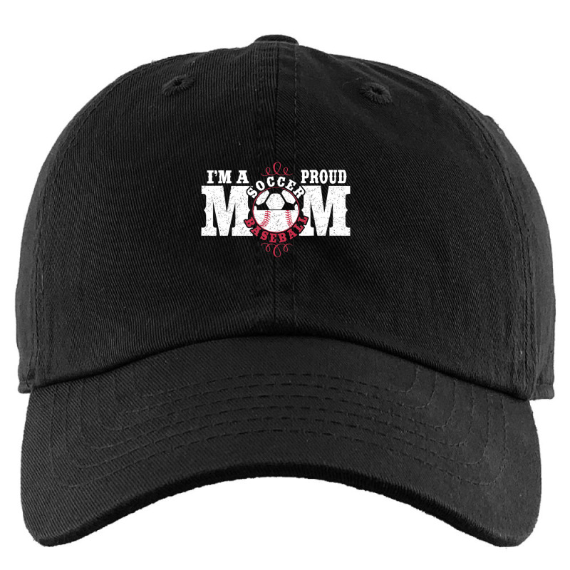 I'm A Proud Soccer Baseball Mom Combined Sports Kids Cap by Kemriban527 | Artistshot