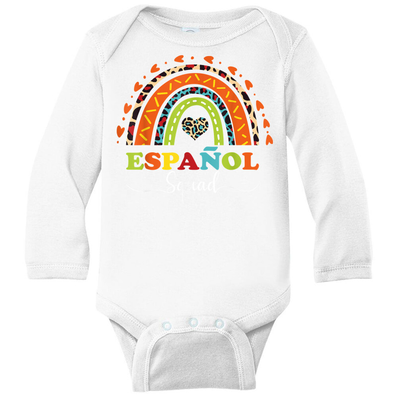 Espanol Squad Bilingual Spanish Teacher Back To School 2022 T Shirt Long Sleeve Baby Bodysuit by cm-arts | Artistshot