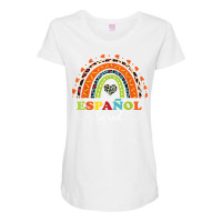 Espanol Squad Bilingual Spanish Teacher Back To School 2022 T Shirt Maternity Scoop Neck T-shirt | Artistshot