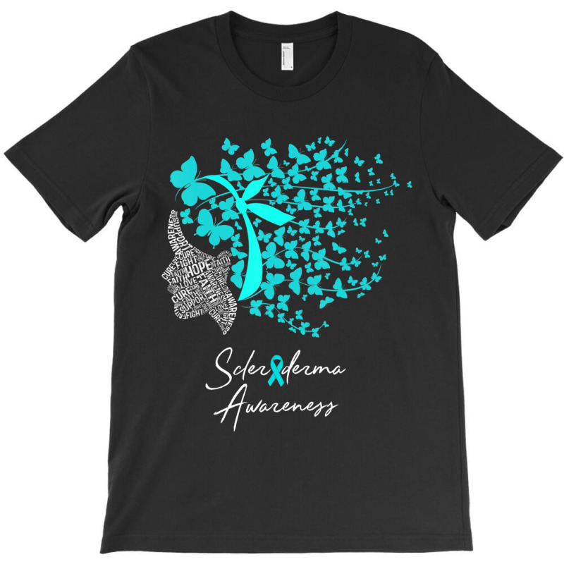 Scleroderma Awareness Teal Butterflies T-shirt | Artistshot