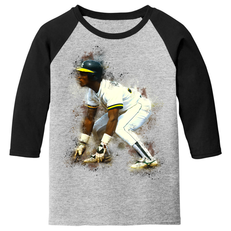 Rickey Henderson Youth 3/4 Sleeve by Kanjolen689 | Artistshot