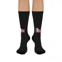 Retro Pontiac Classic Car Dealership Sign Crew Socks | Artistshot