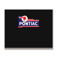 Retro Pontiac Classic Car Dealership Sign Metal Print Horizontal | Artistshot