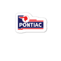 Retro Pontiac Classic Car Dealership Sign Sticker | Artistshot