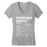 Marinara Sauce Nutrition Fact Funny Thanksgiving Christmas Women's V-neck T-shirt | Artistshot