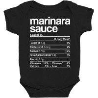 Marinara Sauce Nutrition Fact Funny Thanksgiving Christmas Baby Bodysuit | Artistshot