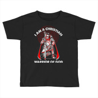 I Am A Christian Warrior Of God Crusader Knights Templar Pullover Hood Toddler T-shirt | Artistshot