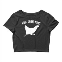 Josh Hawley Run Free Funny Josh Hawley Running Chicken T Shirt Crop Top | Artistshot