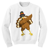 Dabbing Turkey Dabbing Thanksgiving Turkey Thanksgiving Day Youth Sweatshirt | Artistshot