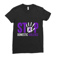 Stop Domestic Violence Awareness Domestic Violence Survivor Ladies Fitted T-shirt | Artistshot