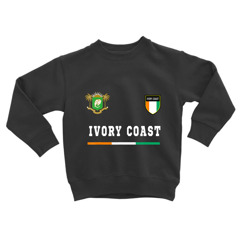 Ivory Coast Sportsoccer Jersey Flag Football Toddler Sweatshirt by Kemriban527 | Artistshot