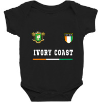 Ivory Coast Sportsoccer Jersey Flag Football Baby Bodysuit | Artistshot