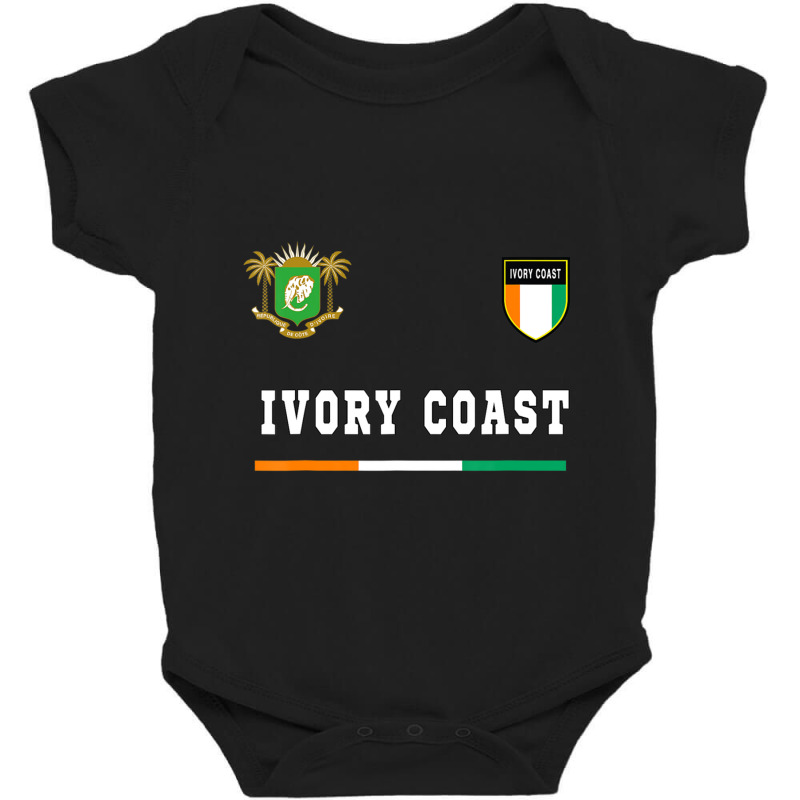 Ivory Coast Sportsoccer Jersey Flag Football Baby Bodysuit by Kemriban527 | Artistshot