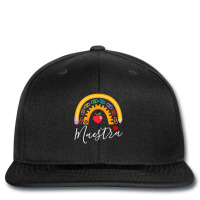 Maestra Cute Rainbow Regalos Para Maestra Bilingue Teache Printed Hat | Artistshot