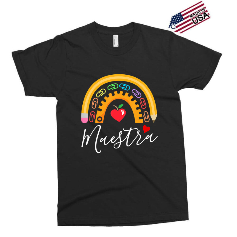 Maestra Cute Rainbow Regalos Para Maestra Bilingue Teache Exclusive T-shirt by kentuckykonpha9 | Artistshot