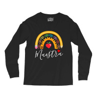 Maestra Cute Rainbow Regalos Para Maestra Bilingue Teache Long Sleeve Shirts | Artistshot