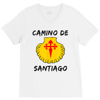 Camino De Santiago Compostela Spain Funny St James Way Gift T Shirt V-neck Tee | Artistshot