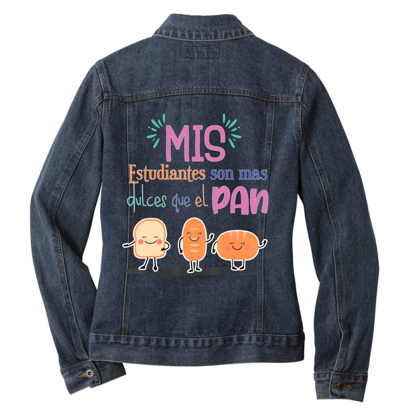 Maestra Espanol Spanish Teacher-03 Ladies Denim Jacket by kentuckykonpha9 | Artistshot