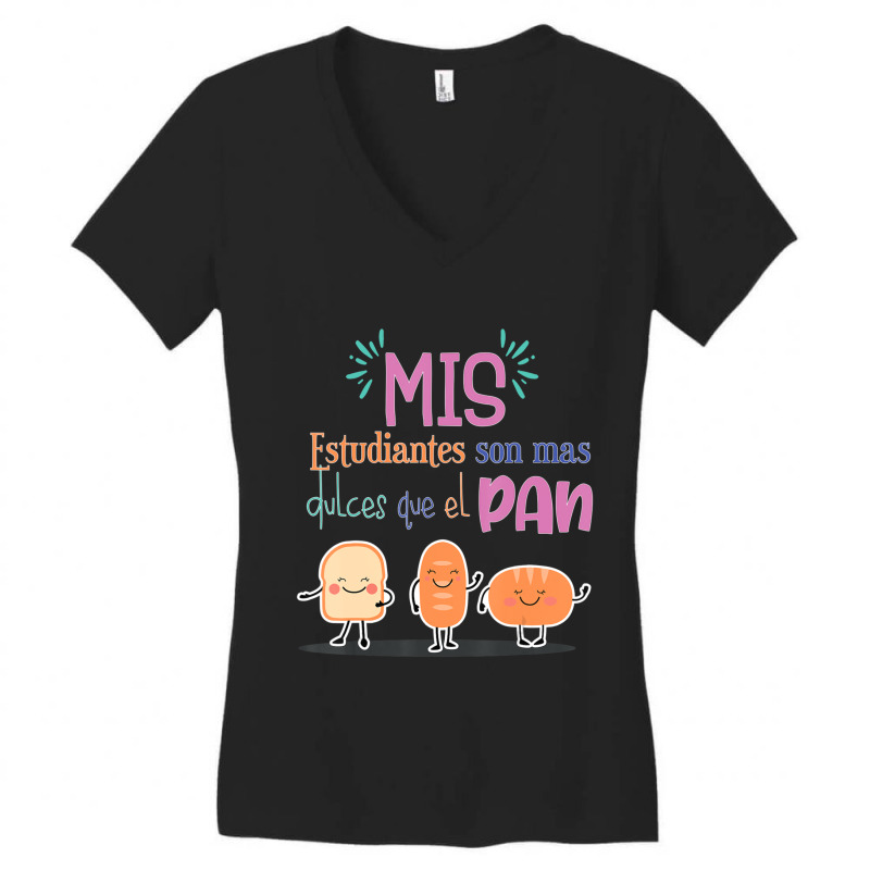 Maestra Espanol Spanish Teacher-03 Women's V-Neck T-Shirt by kentuckykonpha9 | Artistshot