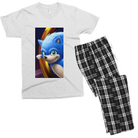 Shy Blue Men's T-shirt Pajama Set | Artistshot