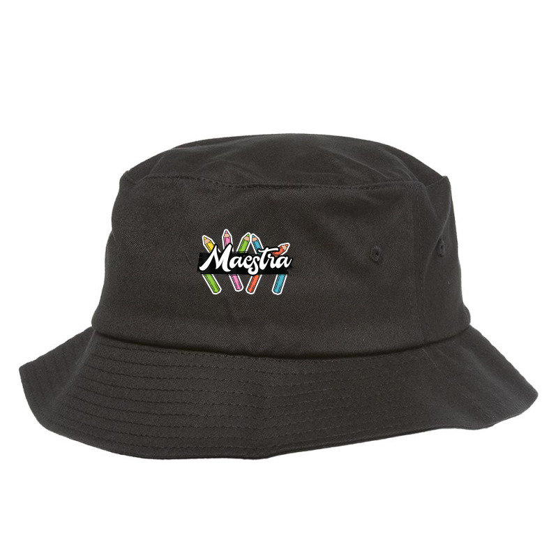 Maestra Spanish Teacher Bilingual Bucket Hat by kentuckykonpha9 | Artistshot