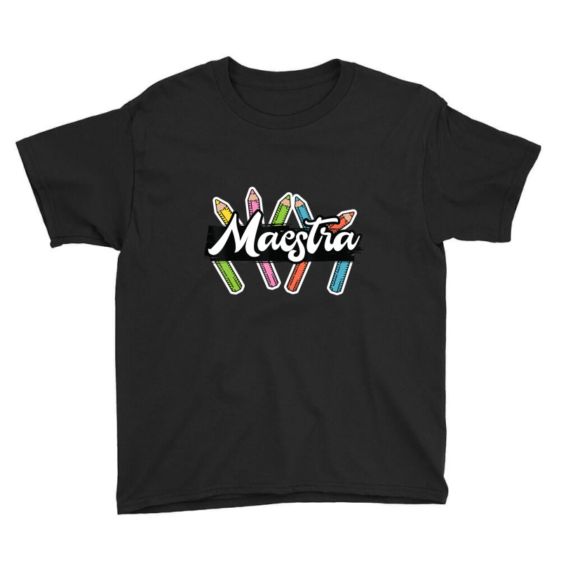 Maestra Spanish Teacher Bilingual Youth Tee by kentuckykonpha9 | Artistshot